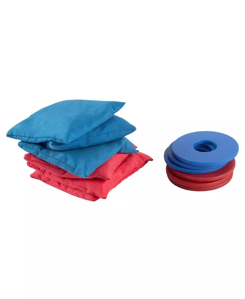 Trademark Global Hey Play 2-In-1 Washer Pitch And Beanbag Toss Set - Indoor Or Outdoor Wooden Classic Team Backyard And Tailgate Party Games For Kids And Adults 4
