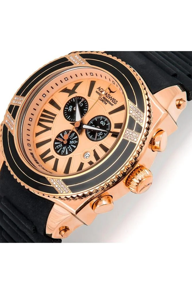 AQUASWISS Men's Swissport XG D Diamond Sporty Watch, 63mm - 0.75 ctw 2