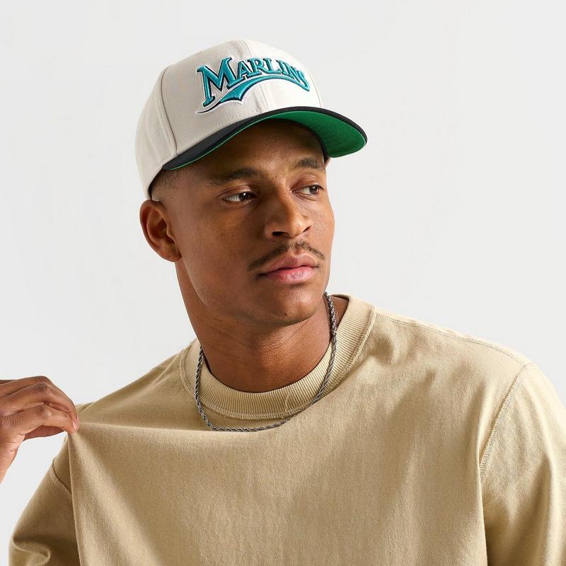 Mitchell & Ness Mitchell & Ness Florida Marlins MLB Pro Crown Snapback Hat