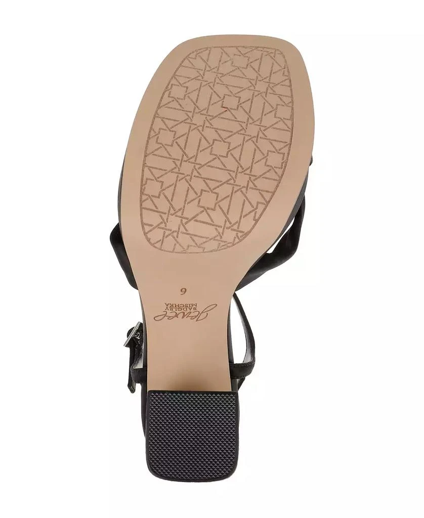 Badgley Mischka Women's Valencia Square Toe Evening Platform Sandals 5