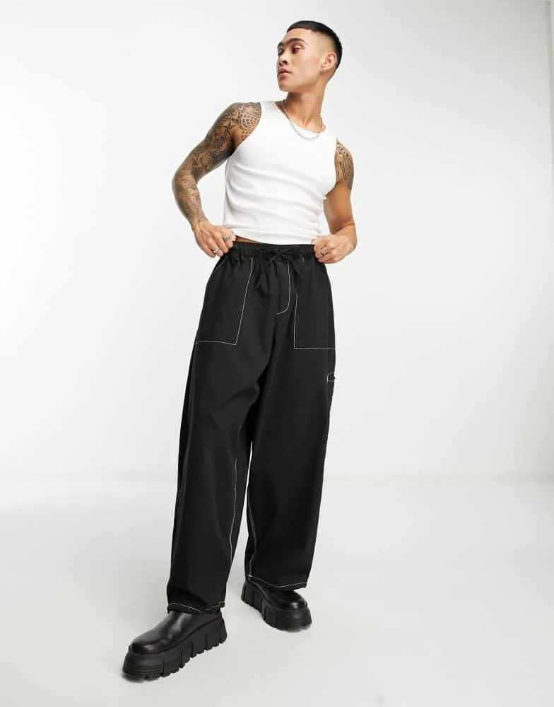 COLLUSION COLLUSION ribbed vest in white 3
