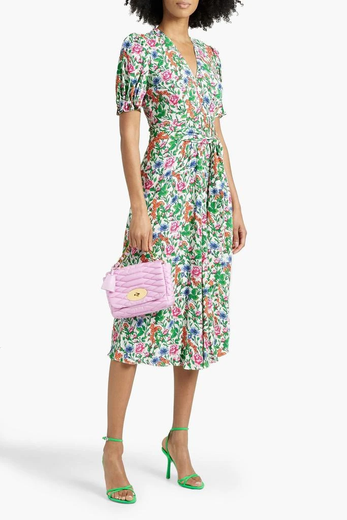 Diane von Furstenberg Sammie belted floral-print crepe midi dress 2