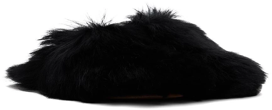 Yves Salomon Black Toscana Lambskin Slippers 4