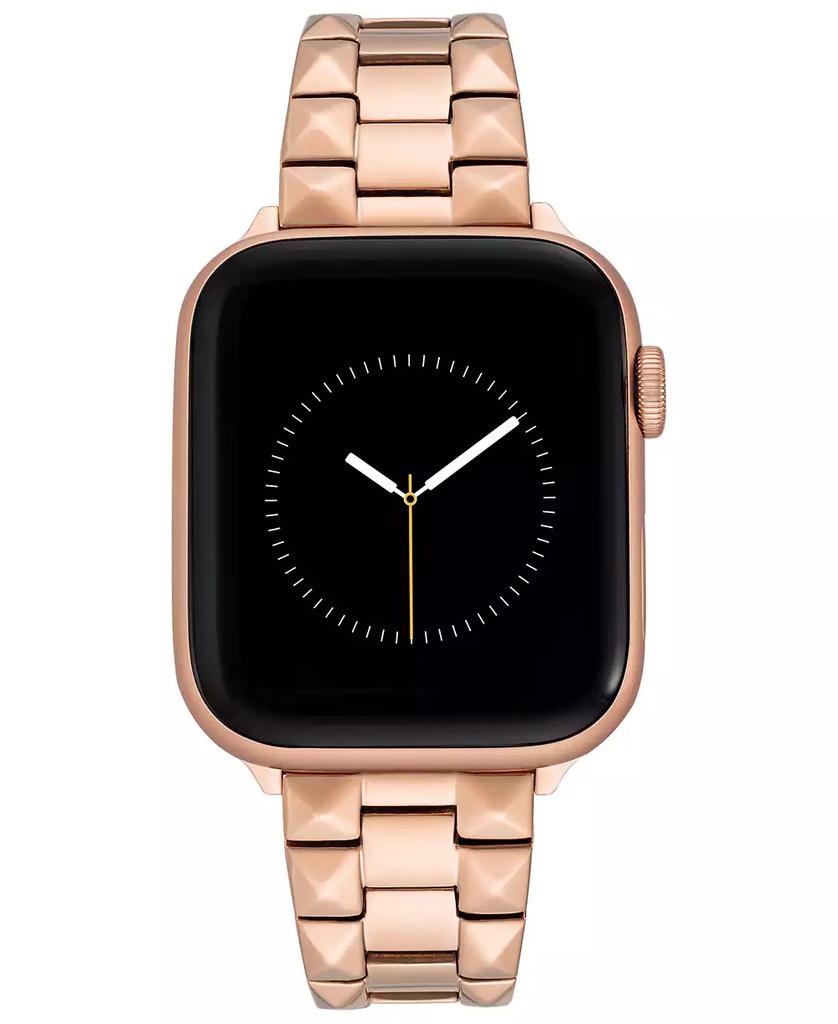 WITHit Rose Gold-Tone Stainless Steel Pyramid Bracelet designed for Apple Watch® 42mm (Series 1-3 only) & 44/45/46/49mm (Ultra & Ultra 2)