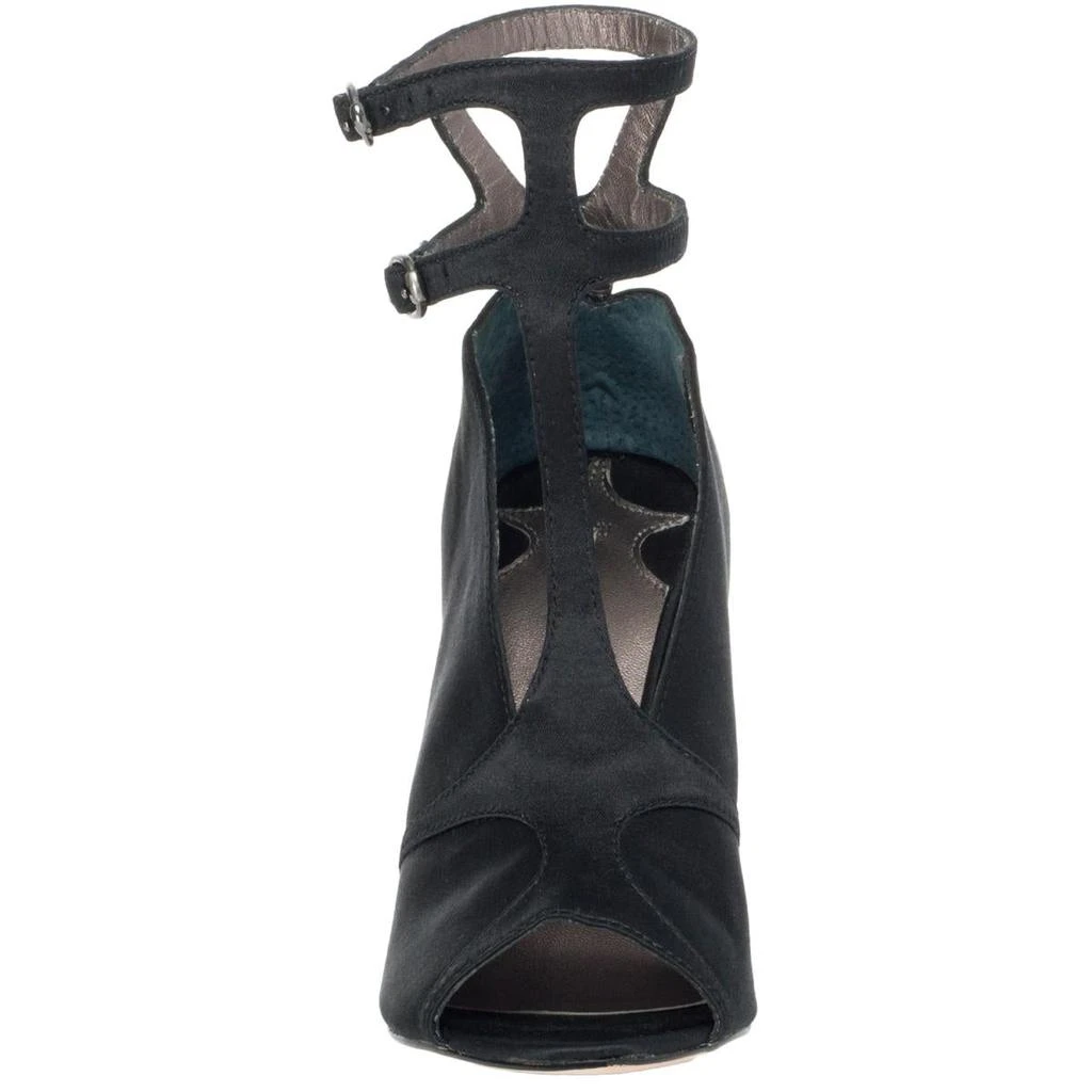 Leon Max Pika Womens Satin Peep Hole Ankle Strap 3
