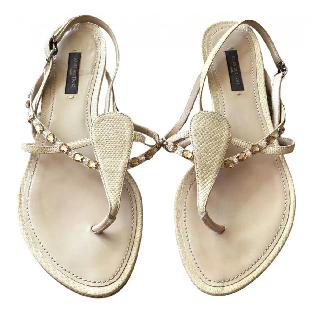 Louis Vuitton Louis Vuitton Leather sandal 1