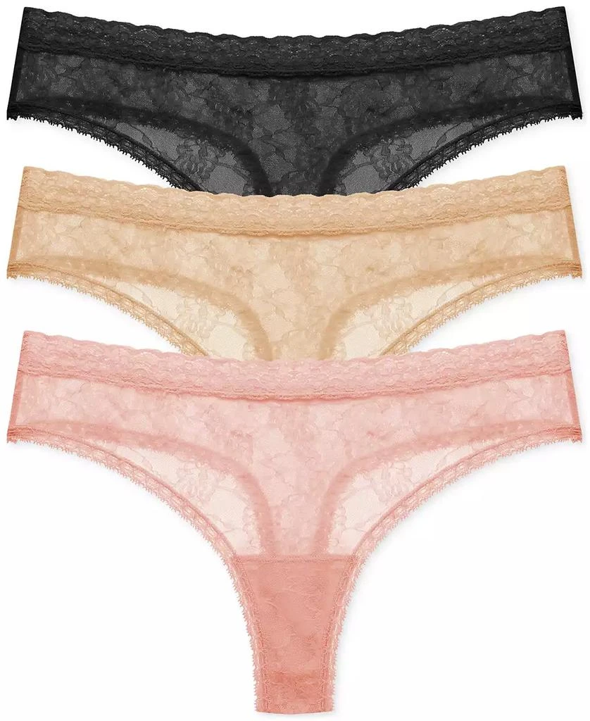 Natori Women's Bliss Allure 3-Pk. Lace Thong Underwear 771303MP 1