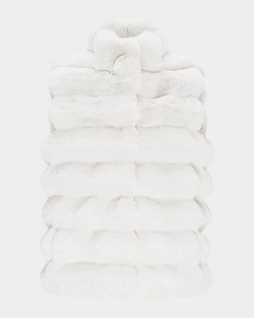 Theia Horizontal Chinchilla-Like Faux Fur Vest