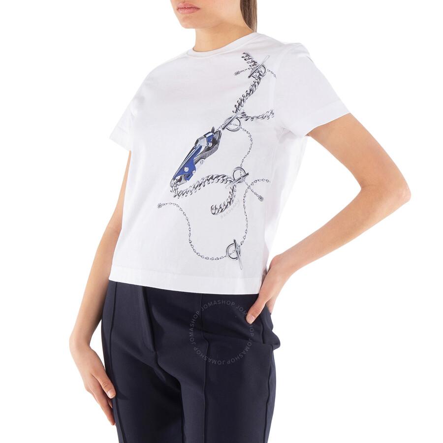 Burberry Knight-Printed Crewneck Cotton T-Shirt