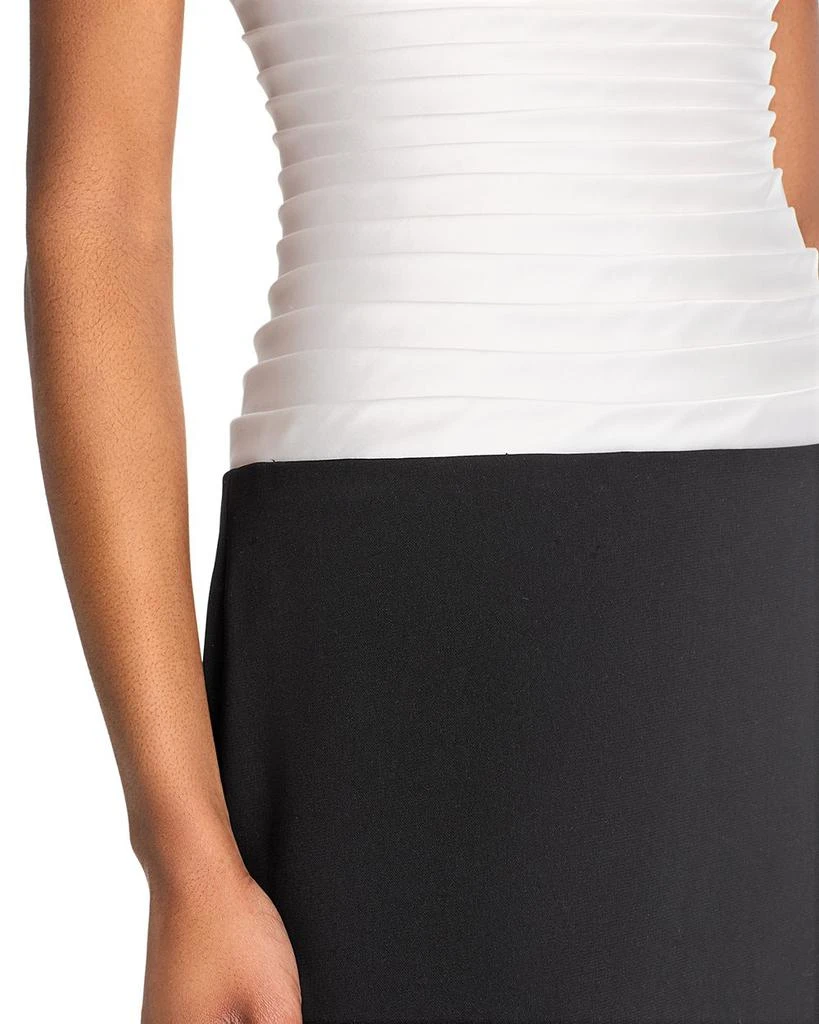 Sergio Hudson Duchess Satin Column Dress 6
