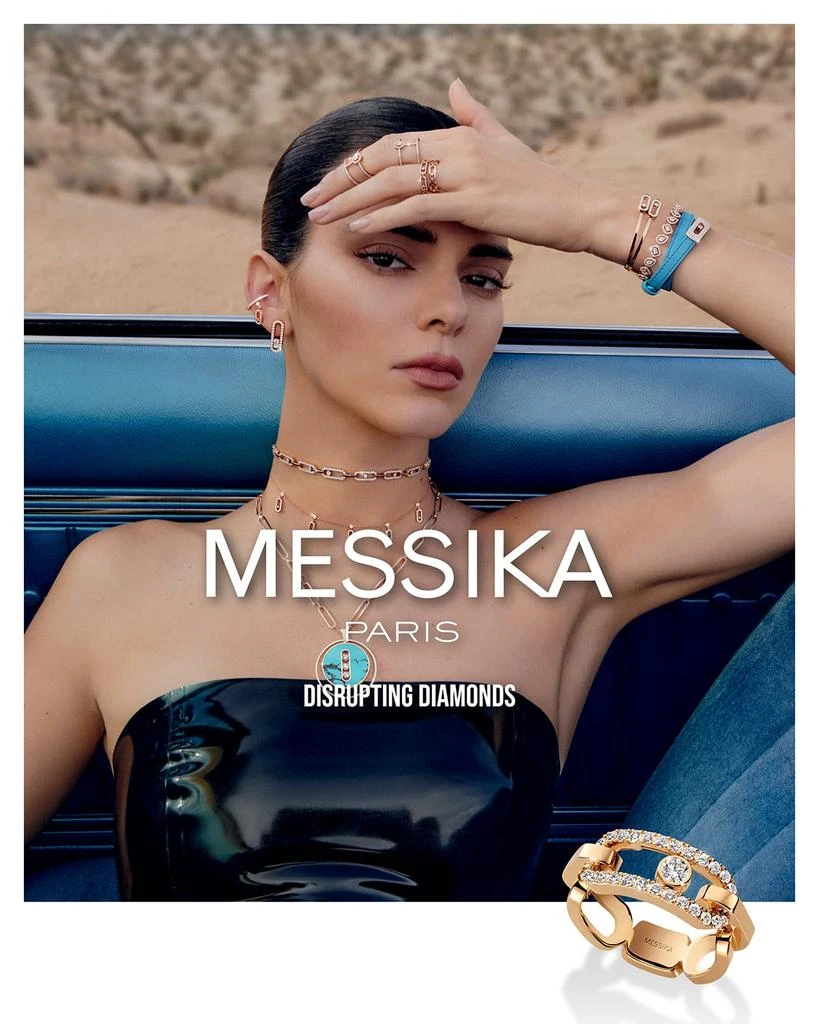 Messika MOVE UNO 18K PINK GOLD FLEX DIAMOND PAVE BRACELET 5