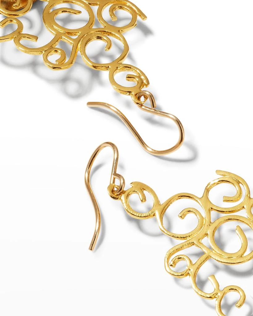 Devon Leigh Gold Coin Chandelier Earrings 4
