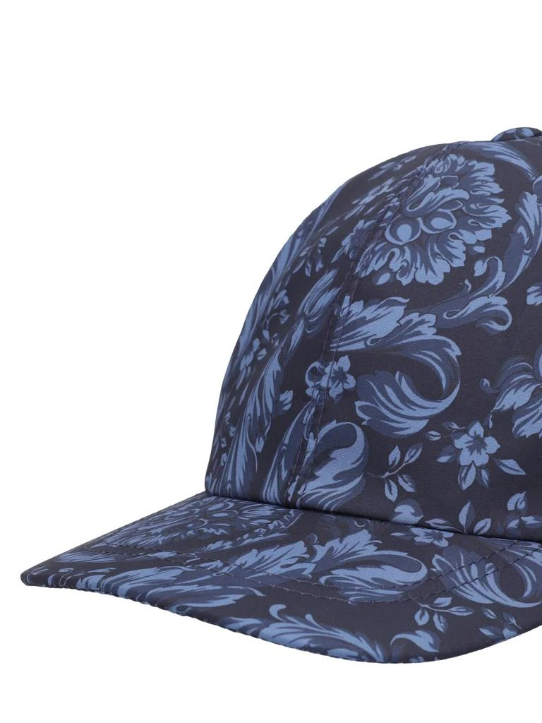 Versace Baroque Print Nylon Baseball Hat 2