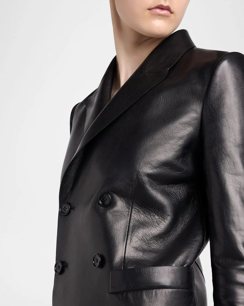 Tom Ford Nappa Leather Double-Breasted Blazer 5