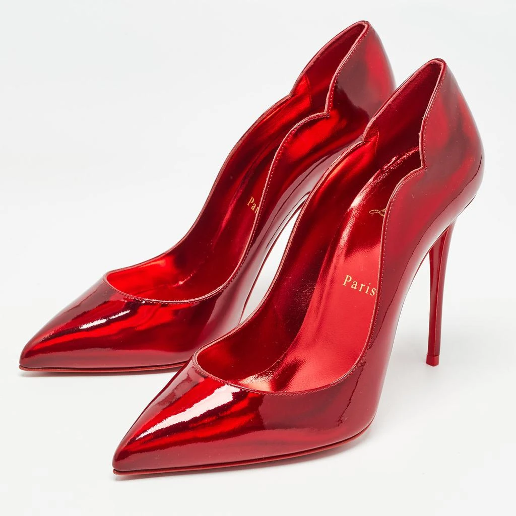 Christian Louboutin Christian Louboutin Red Patent Leather Hot Chick Pumps Size 38.5 2