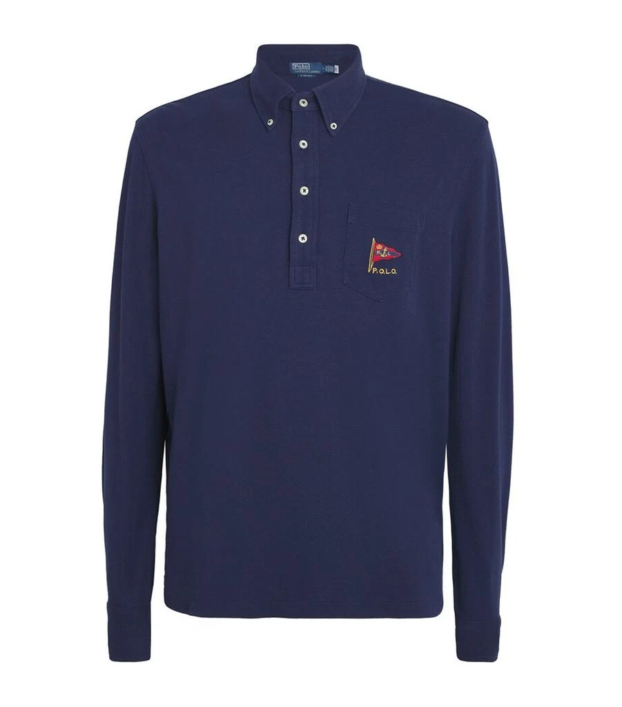 Ralph Lauren Cotton Flag-Embroidered Polo Shirt 1