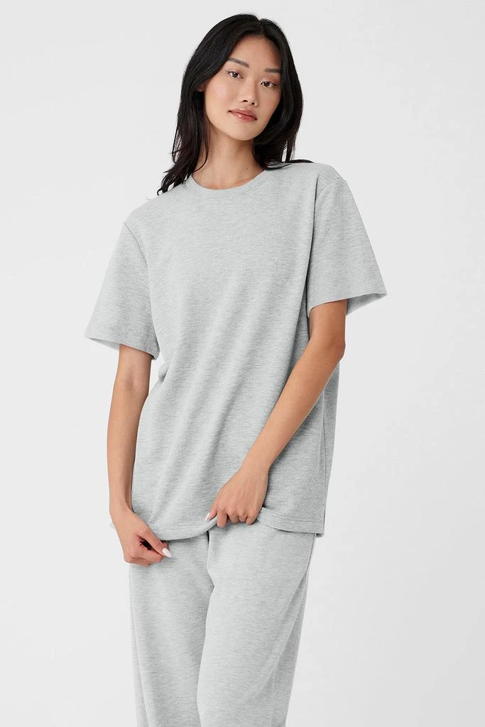 Alo Yoga Chill Short Sleeve - Athletic Heather Grey