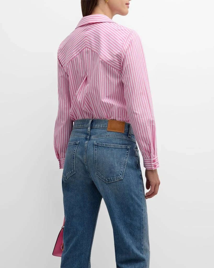 Tahari The Nikita Striped Cotton Shirt 6