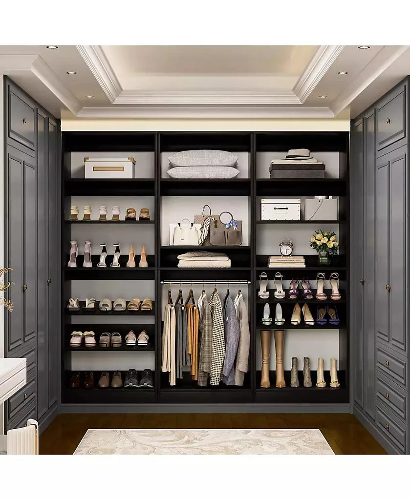 Aheaplus 6-Tier Shoe Rack Tower, 80
Floor Standing Wooden Shoe Organizer 5