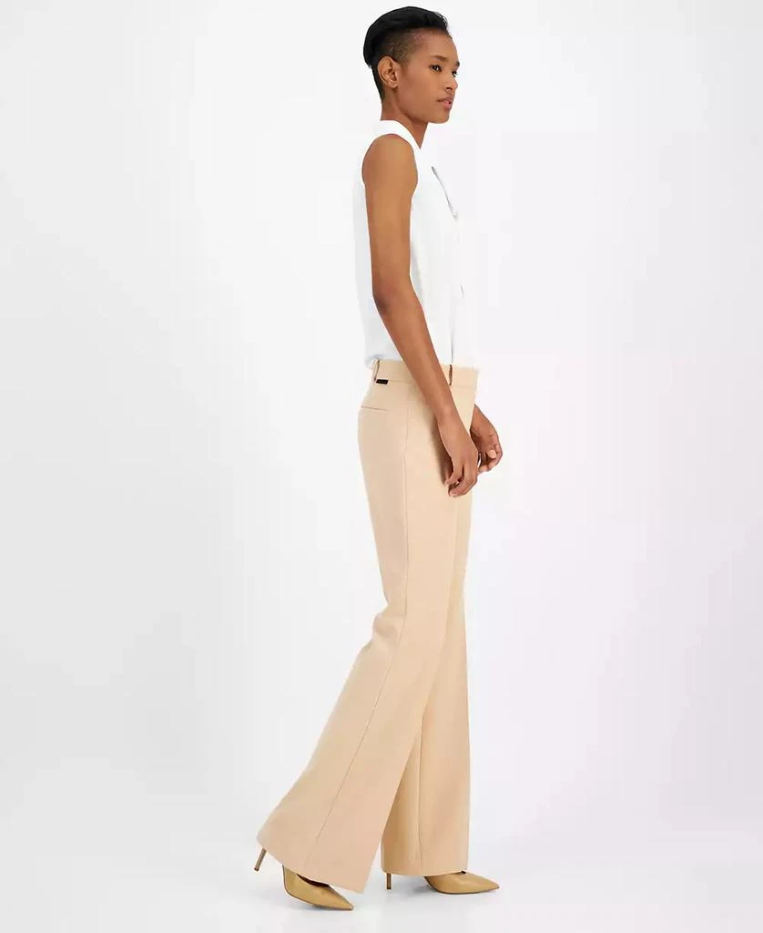 Hugo Boss Women's Solid Hilotinna High-Rise Bootleg Pants 3