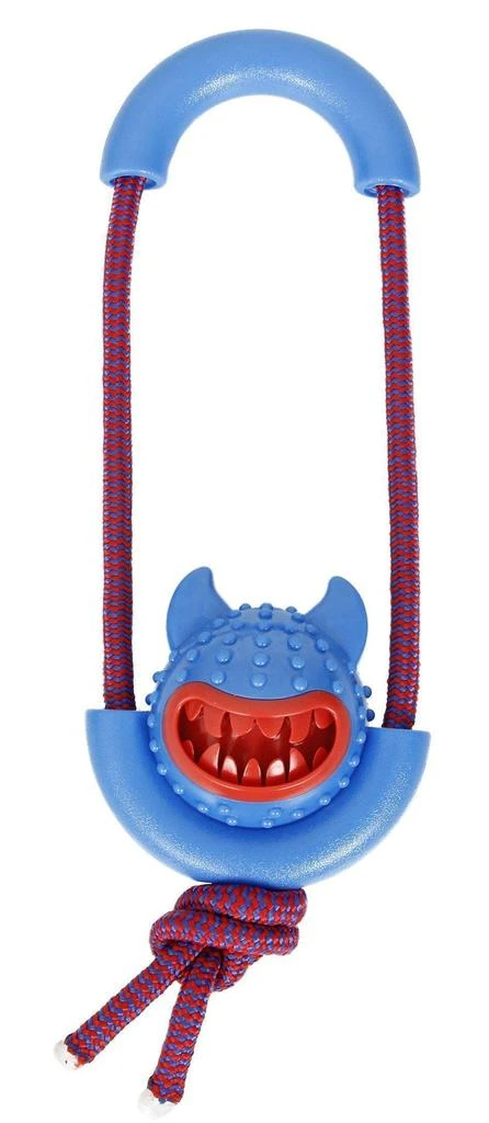 Pet Life 'Sling-Away' Tug and Squeak Natural Jute and Rubber Dog Toy 3