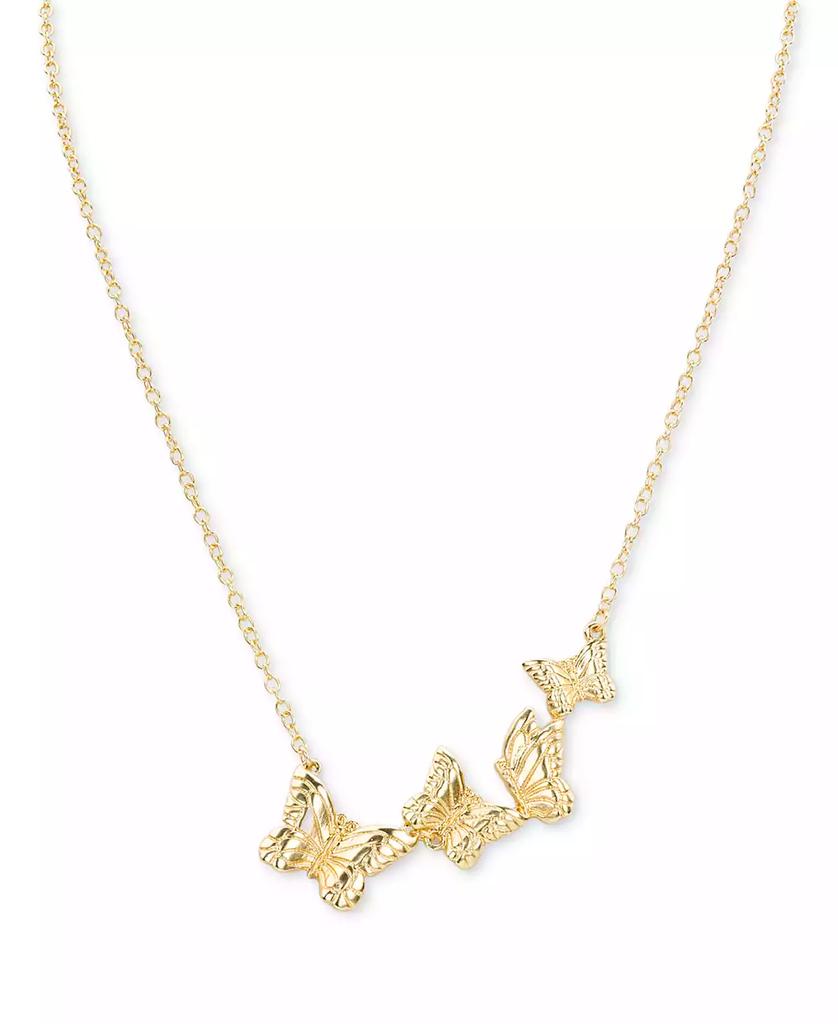 Patricia Nash Gold-Tone Multi-Butterfly Statement Necklace, 18" + 3" extender