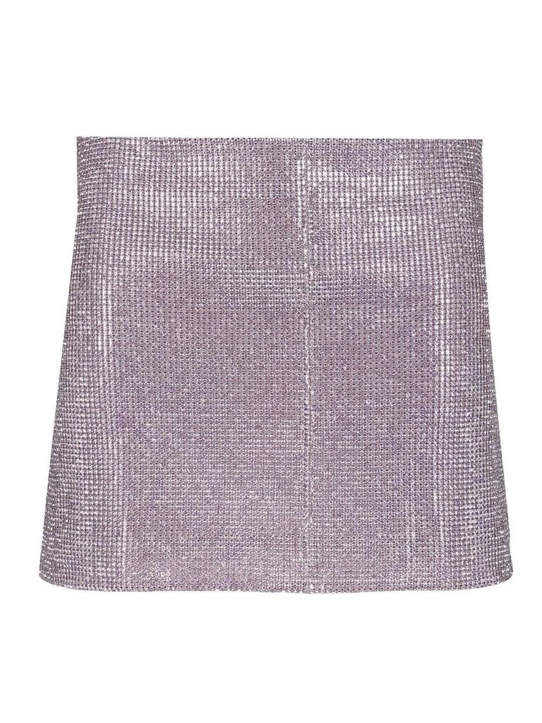 Self Portrait Self-Portrait Metallic Mesh Mini Skirt 1