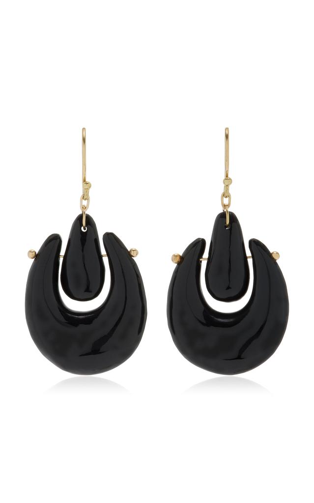 Ten Thousand Things Ten Thousand Things - Small O'Keefe 18K Yellow Gold Onyx Earrings - Black - OS - Moda Operandi - Gifts For Her
