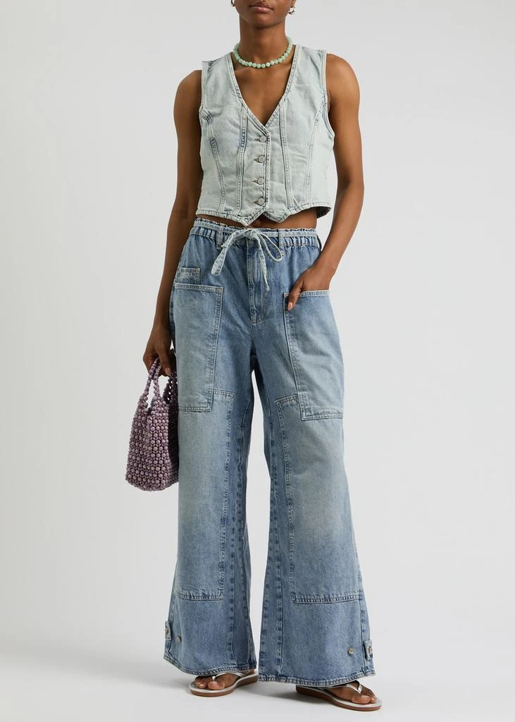 Free People CRVY Outlaw wide-leg jeans  4