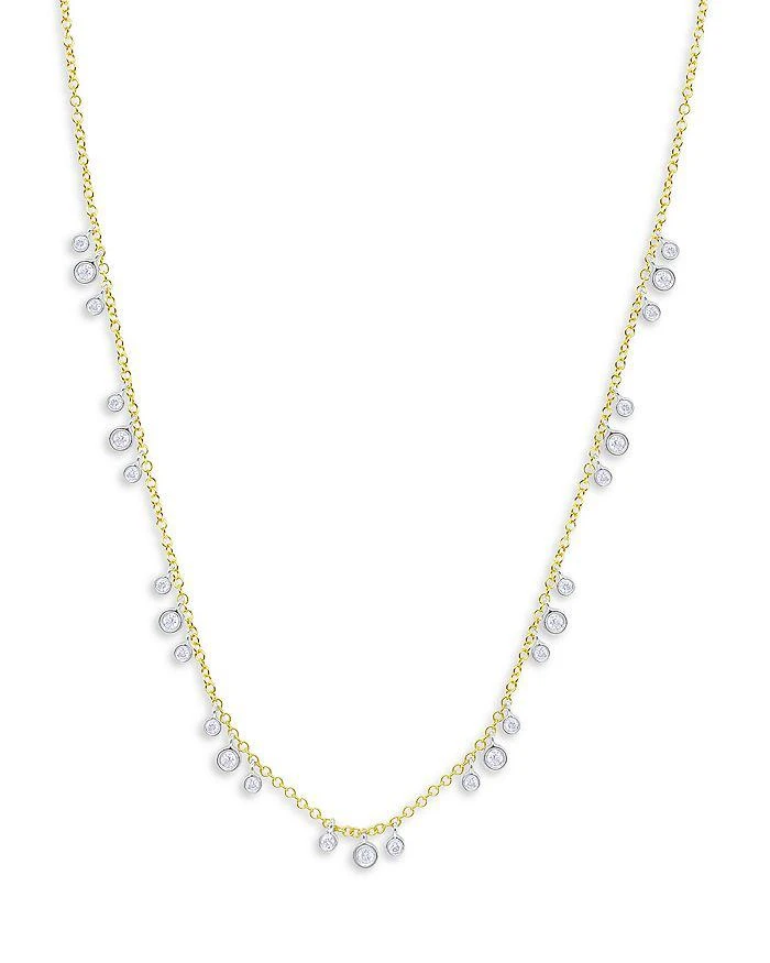Meira T 14K Yellow Gold Scattered Diamonds Necklace, 18" 1