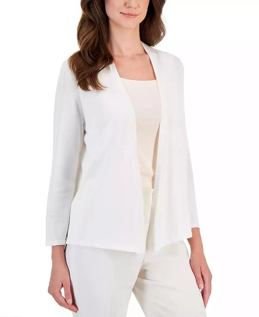 Kasper Women's Long Sleeve Cardigan Sweater, Regular & Petite 1