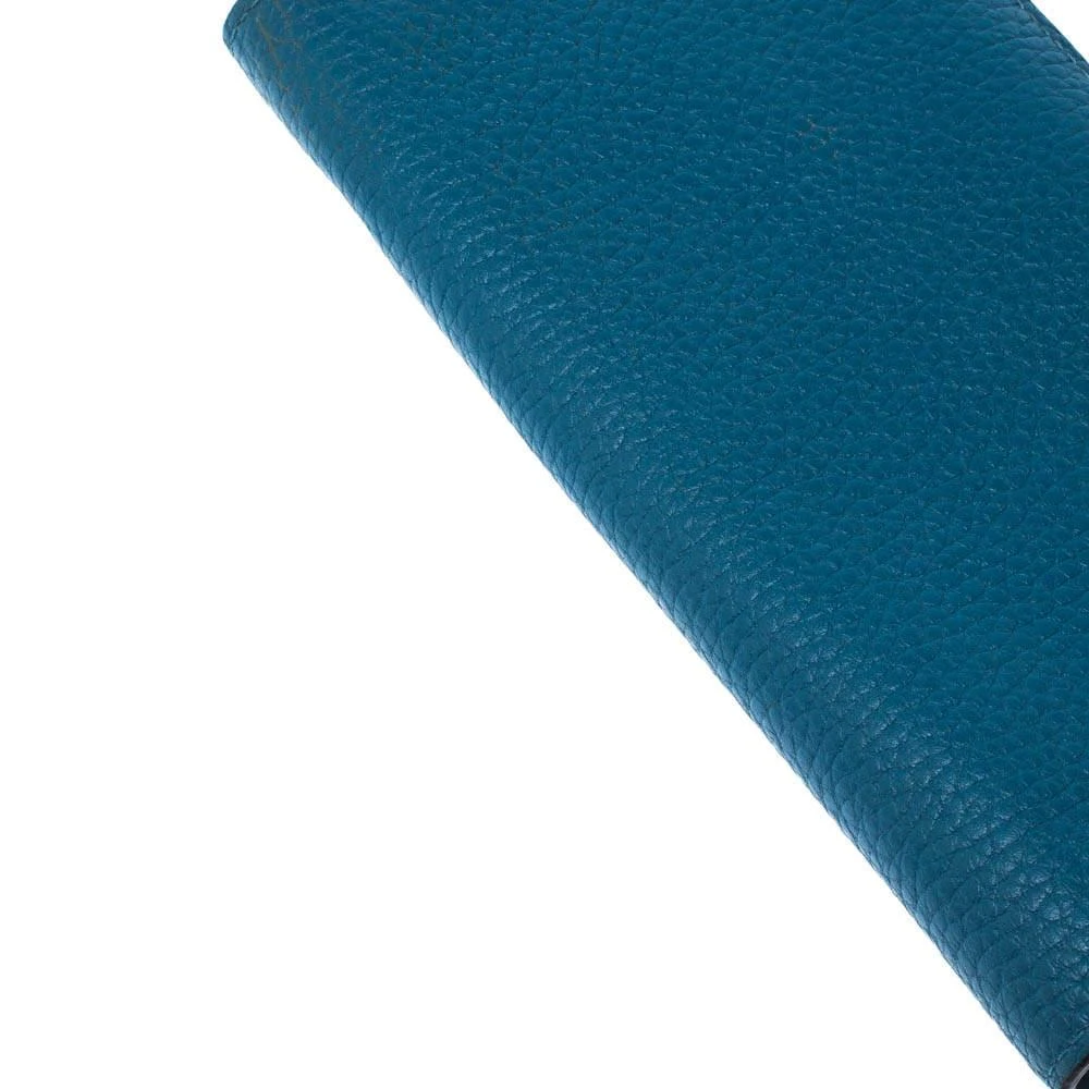Louis Vuitton Louis Vuitton Blue Taurillon Leather Brazza Wallet 10