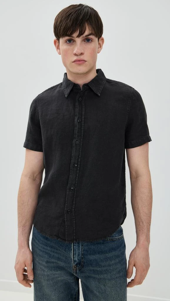 Citizens of Humanity Cairo Linen Short Sleeve Shirt 6