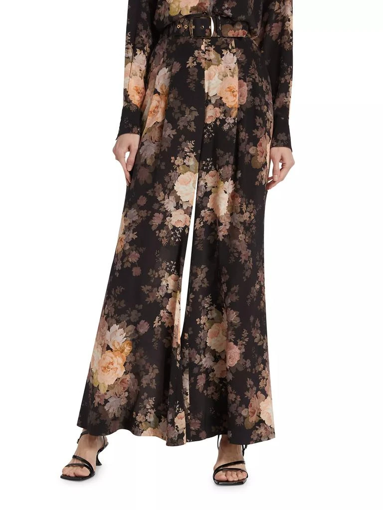 Zimmermann Floral Silk Wide-Leg Pants 3