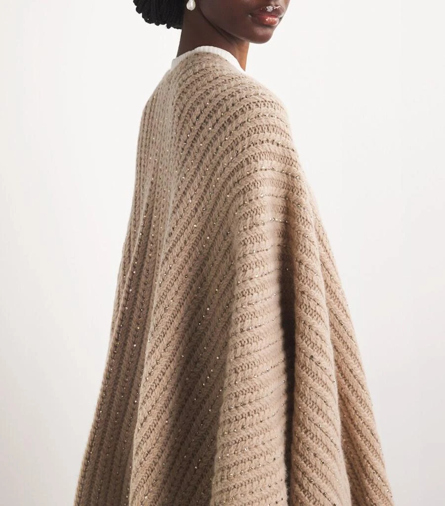 William Sharp Cashmere Crystal-Embellished Cape 6