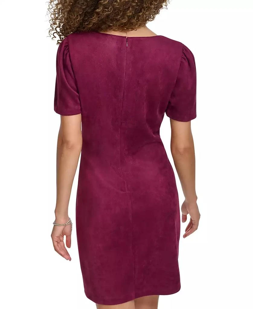 Kensie Women's Short-Sleeve V-Neck Sheath Dress 3