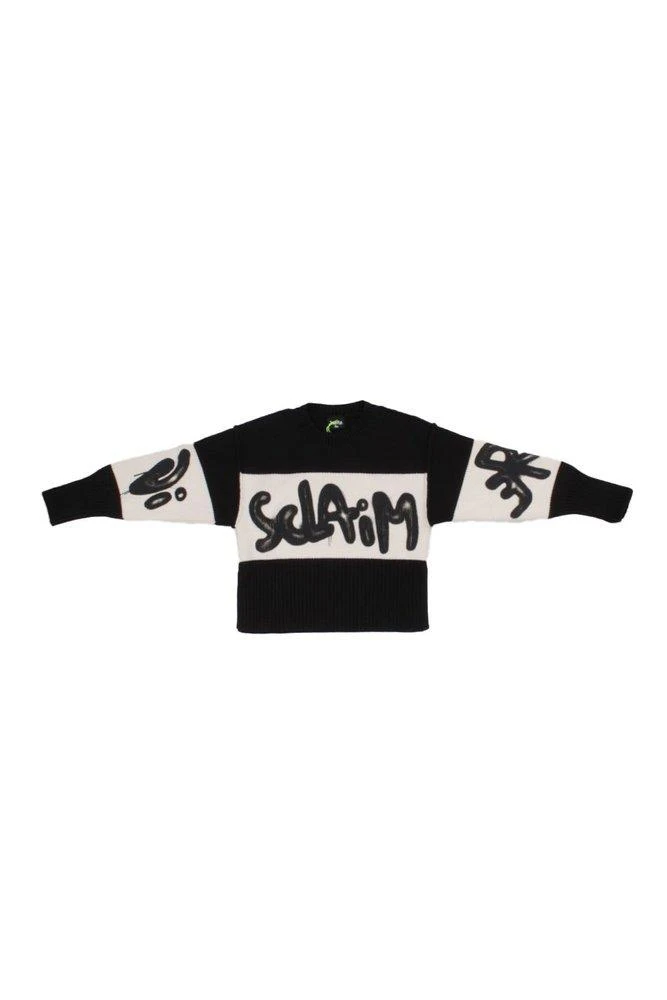 Disclaimer Kids Disclaimer Kids Logo Intarsia Jumper