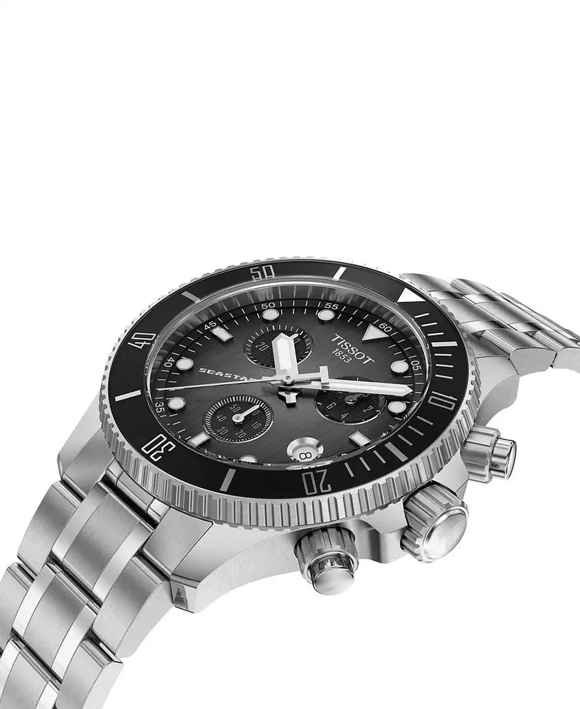 Tissot Men's Swiss Chronograph Seastar 1000 Stainless Steel Bracelet Watch 38mm 5