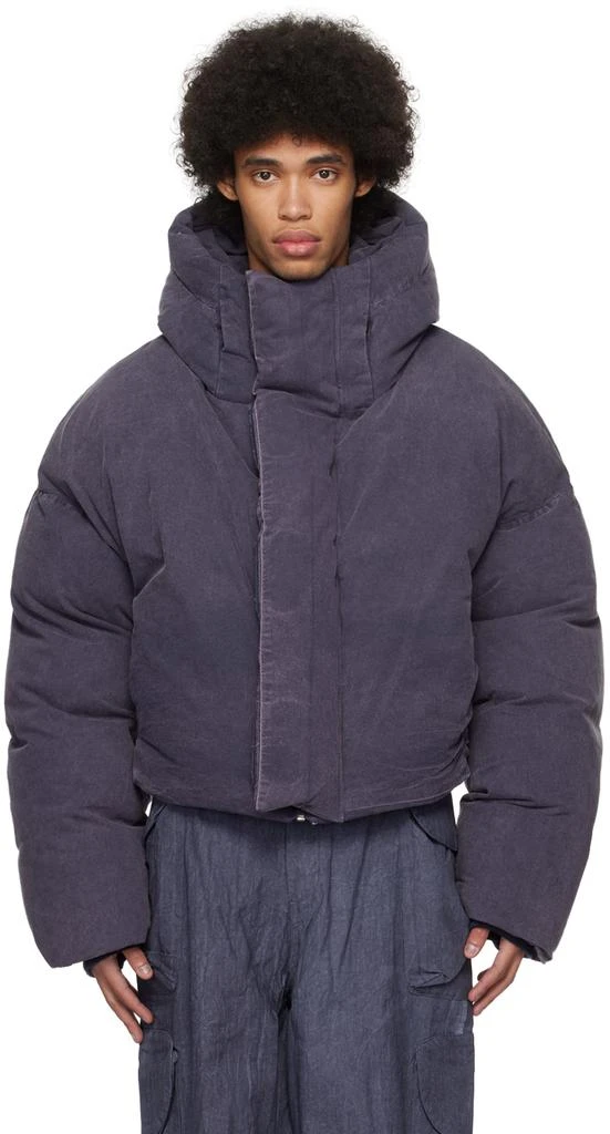 Entire Studios Navy MML Down Puffer Jacket - Coats - Free Shipping 