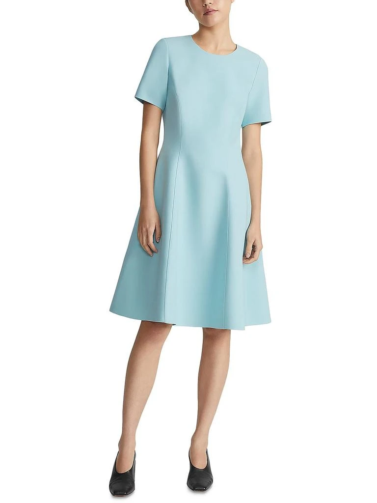 Lafayette 148 New York Womens Wool Knee-Length Mini Dress 1