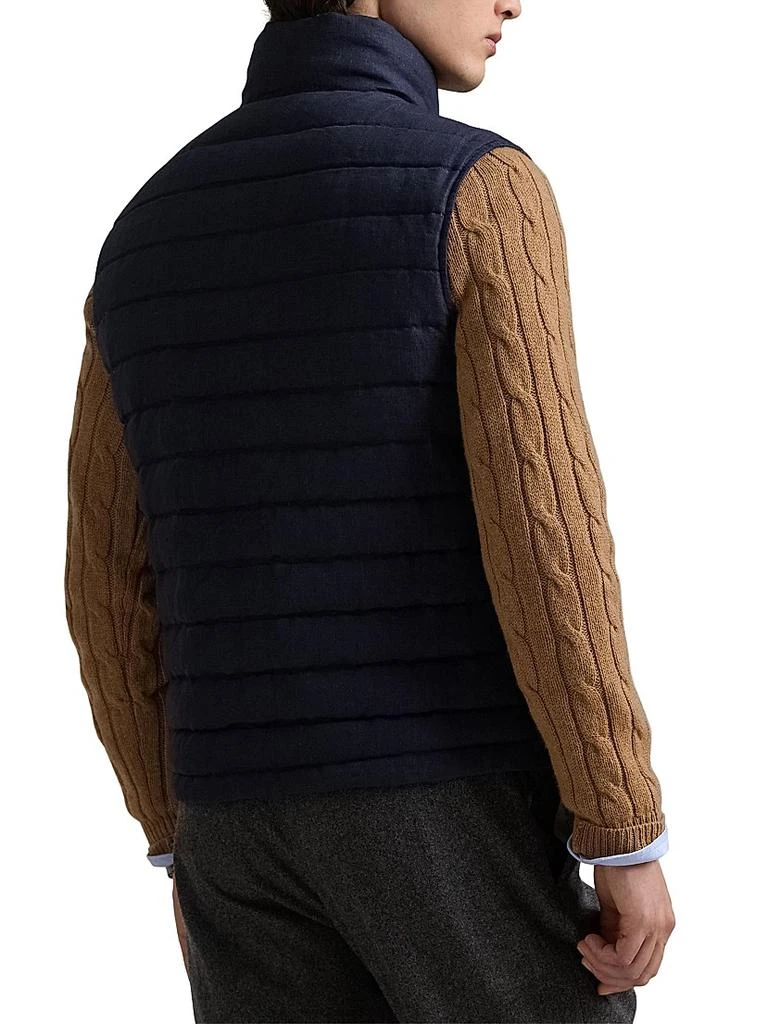 Ralph Lauren Quilted Linen Down Vest 4