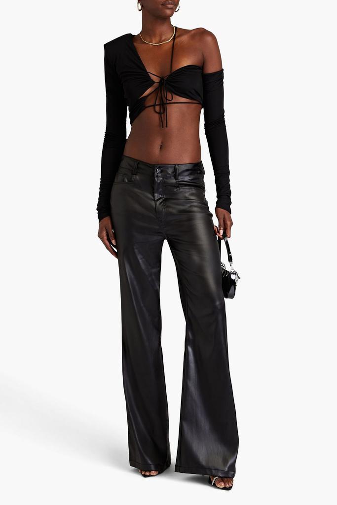 GAUGE81 Itea asymmetric cropped modal top