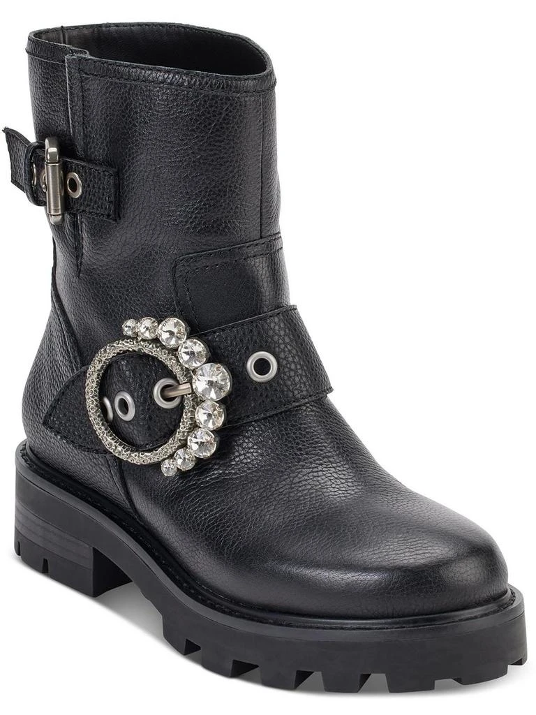 Karl Lagerfeld Paris Marceau  Womens Leather Embellished Ankle Boots 1