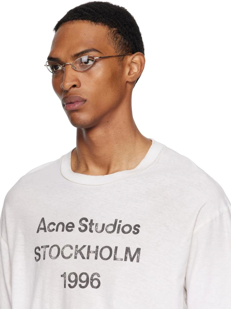 Acne Studios Silver Steel Glasses 4