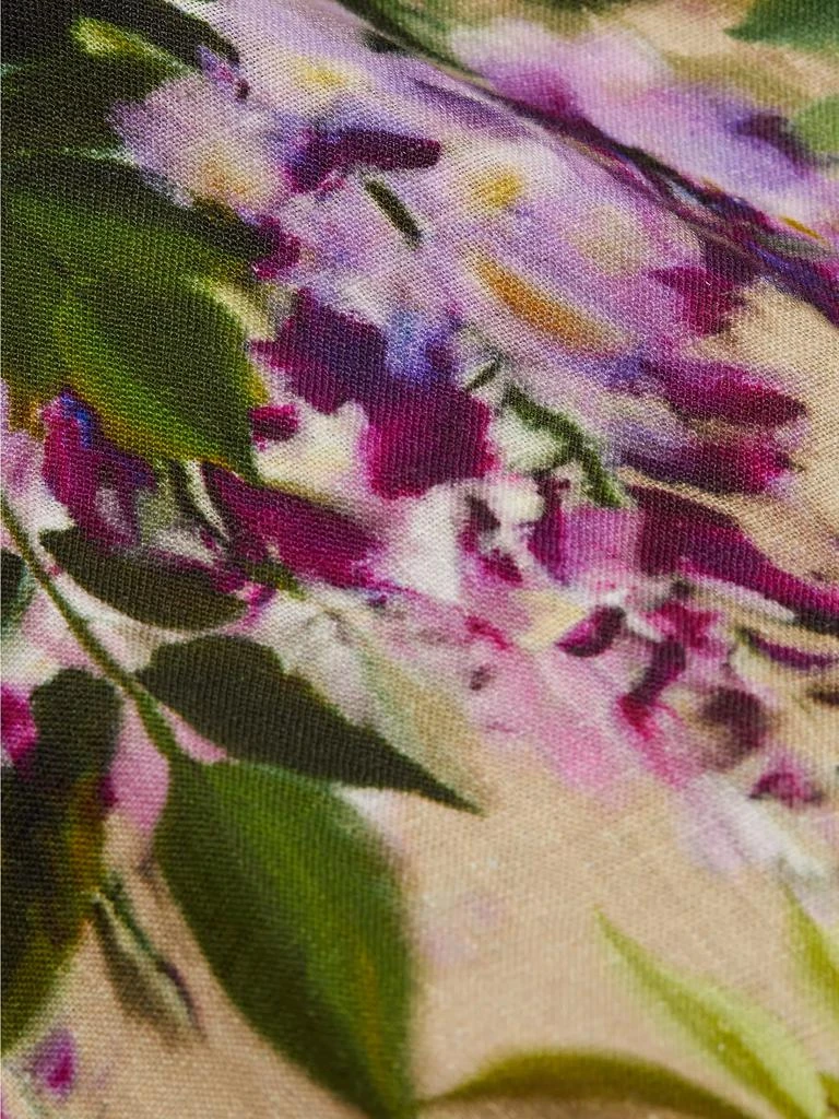 Cara Cara Calypso Floral Linen Midi-Dress 7