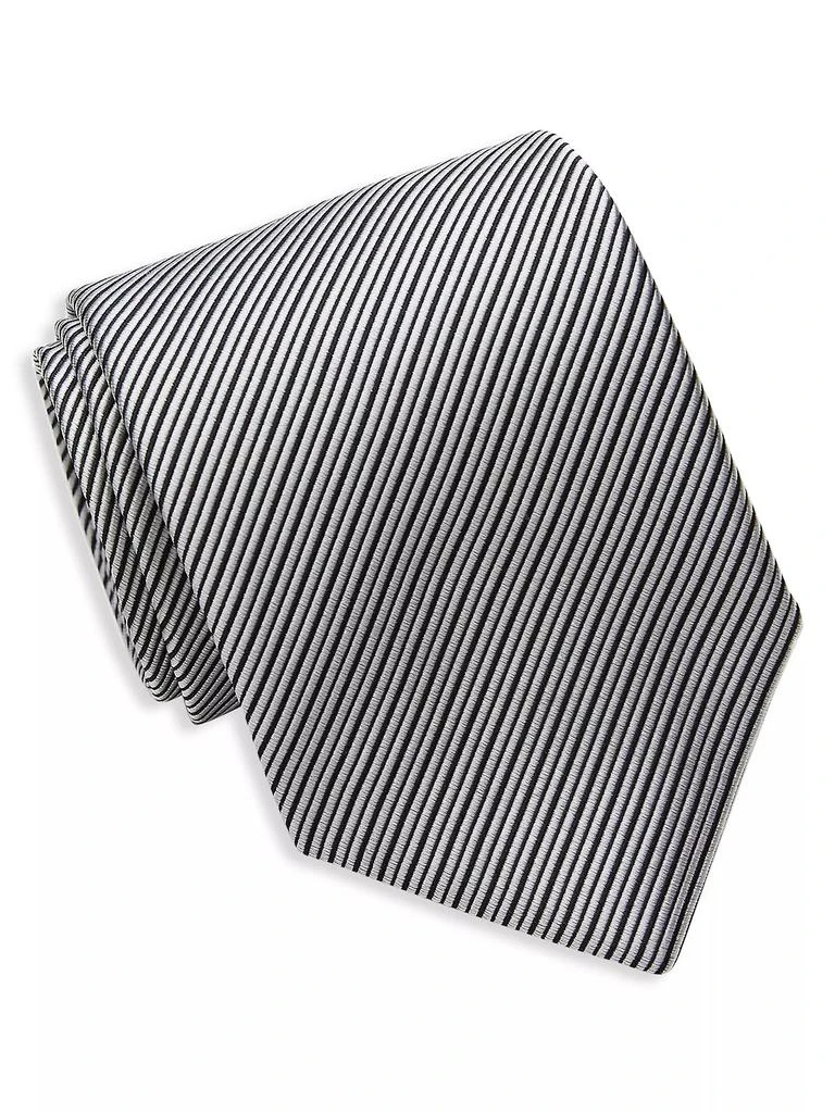 David Donahue Patterned Silk Tie 1