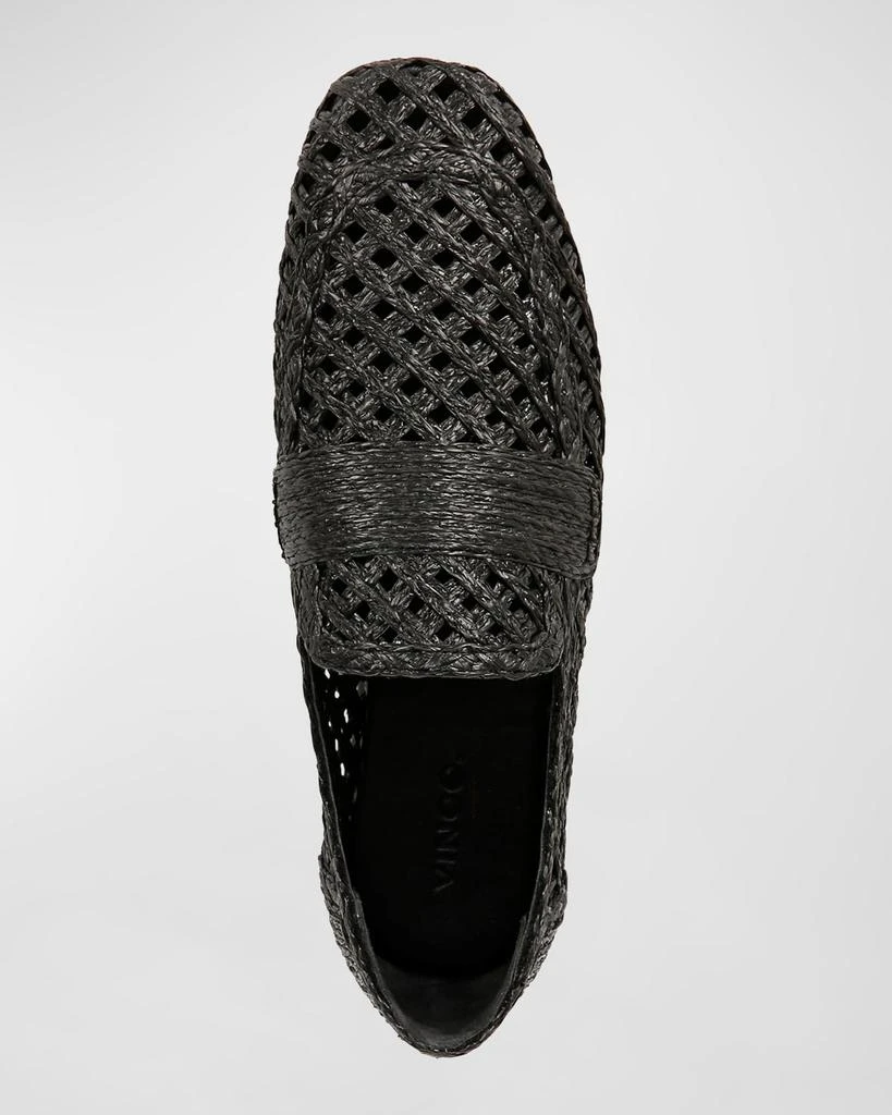 Vince Davis Flat Raffia Loafers 4