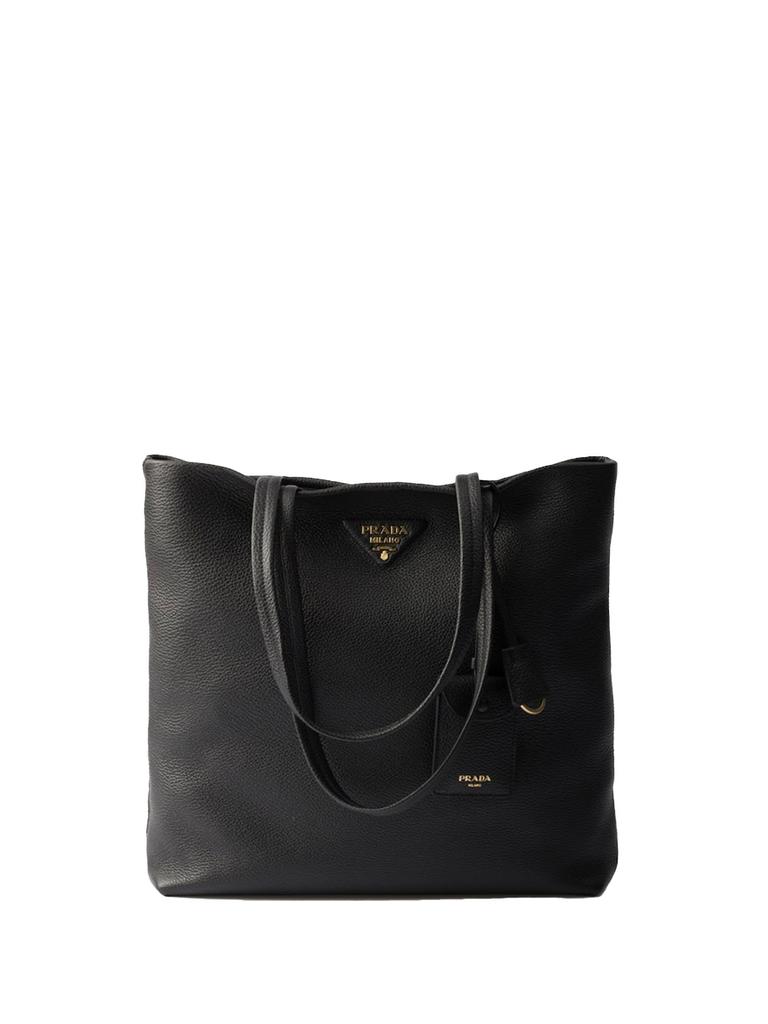 Prada Large Leather Shopping Bag - Tote Bags - BeyondStyle