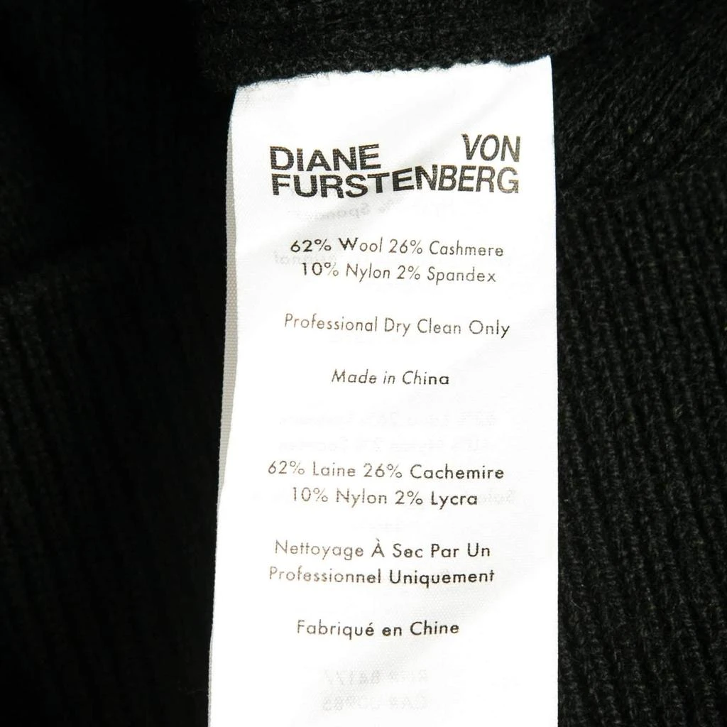 Diane von Furstenberg Diane Von Furstenberg Black Wool Rhlyee Jumper L 5