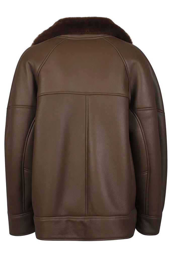 BLANCHA Blancha Shearling Collar Jacket